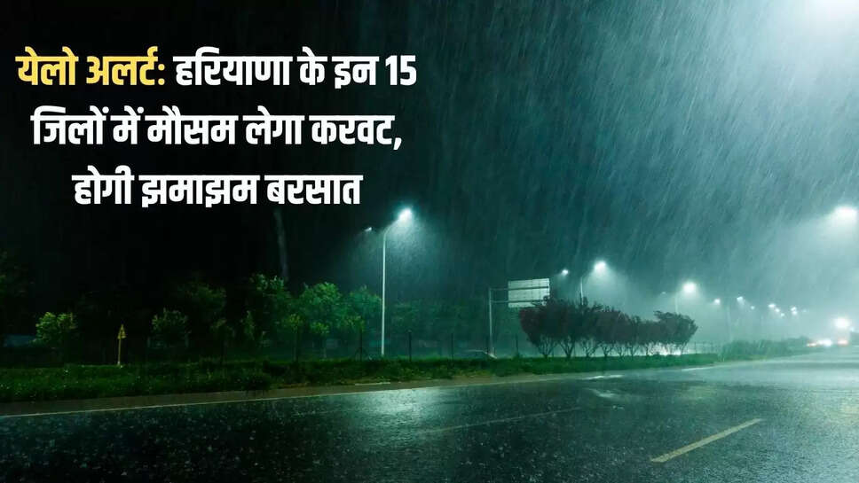 Yellow Alert: Weather will change in these 15 districts of Haryana, there will be heavy rain
