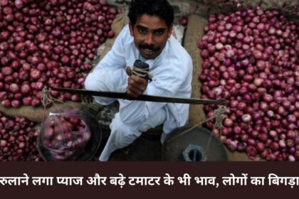 Onion started making people cry again and tomato prices also increased, people's budget got spoiled