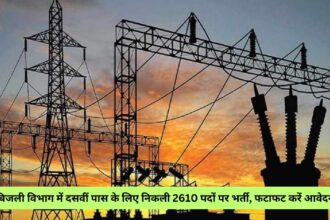 Recruitment for 2610 posts for 10th pass in Electricity Department, apply immediately