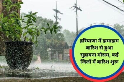 Pleasant weather due to heavy rain in Haryana, rain started in many districts